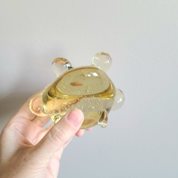 Art glass with bubbles frog/toad figurine paper weight. - Picture 5 of 5